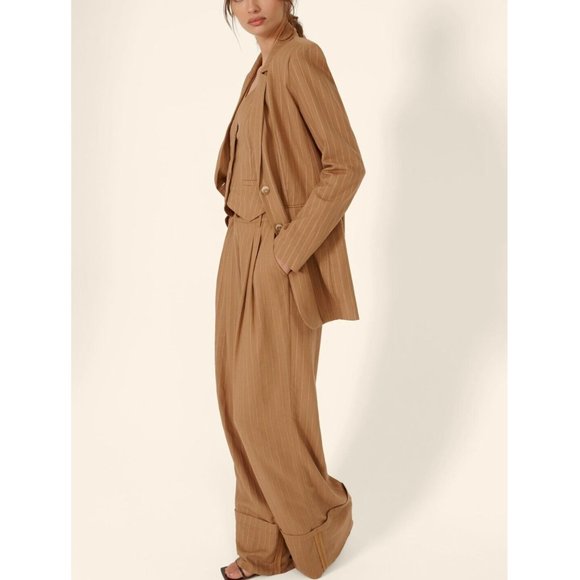 Nicholas Charlee Trouser Linen Pants Sz8 - Picture 4 of 7